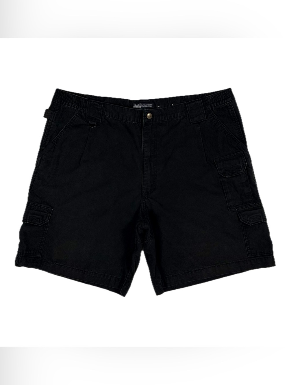 5.11 Tactical 100% cotton black canvas cargo shorts men's W42‎ I9